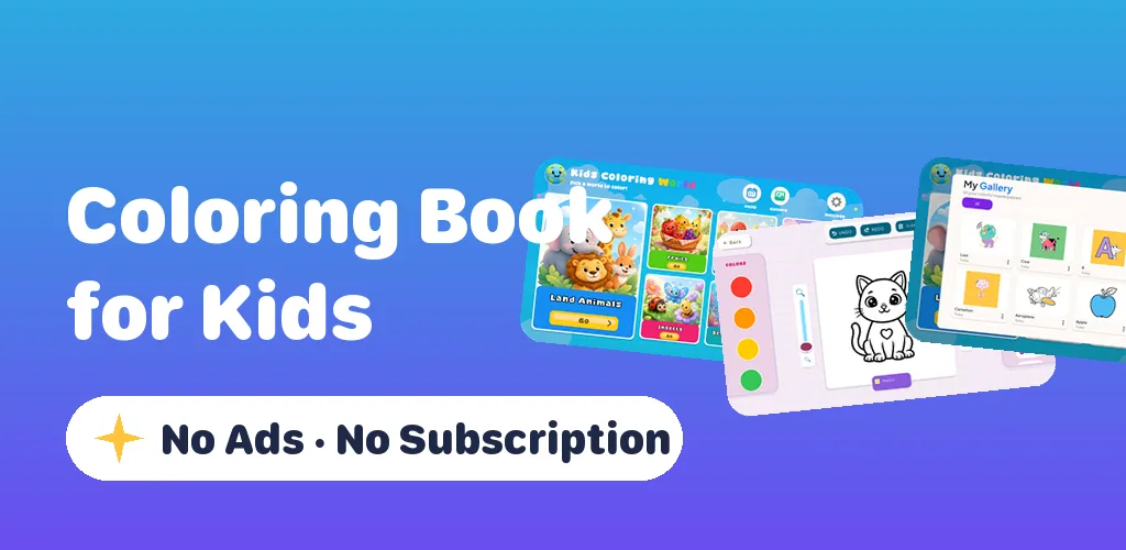 Kids Coloring Book & Games key art