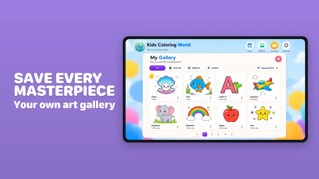 Kids Coloring Book & Games screenshot 4